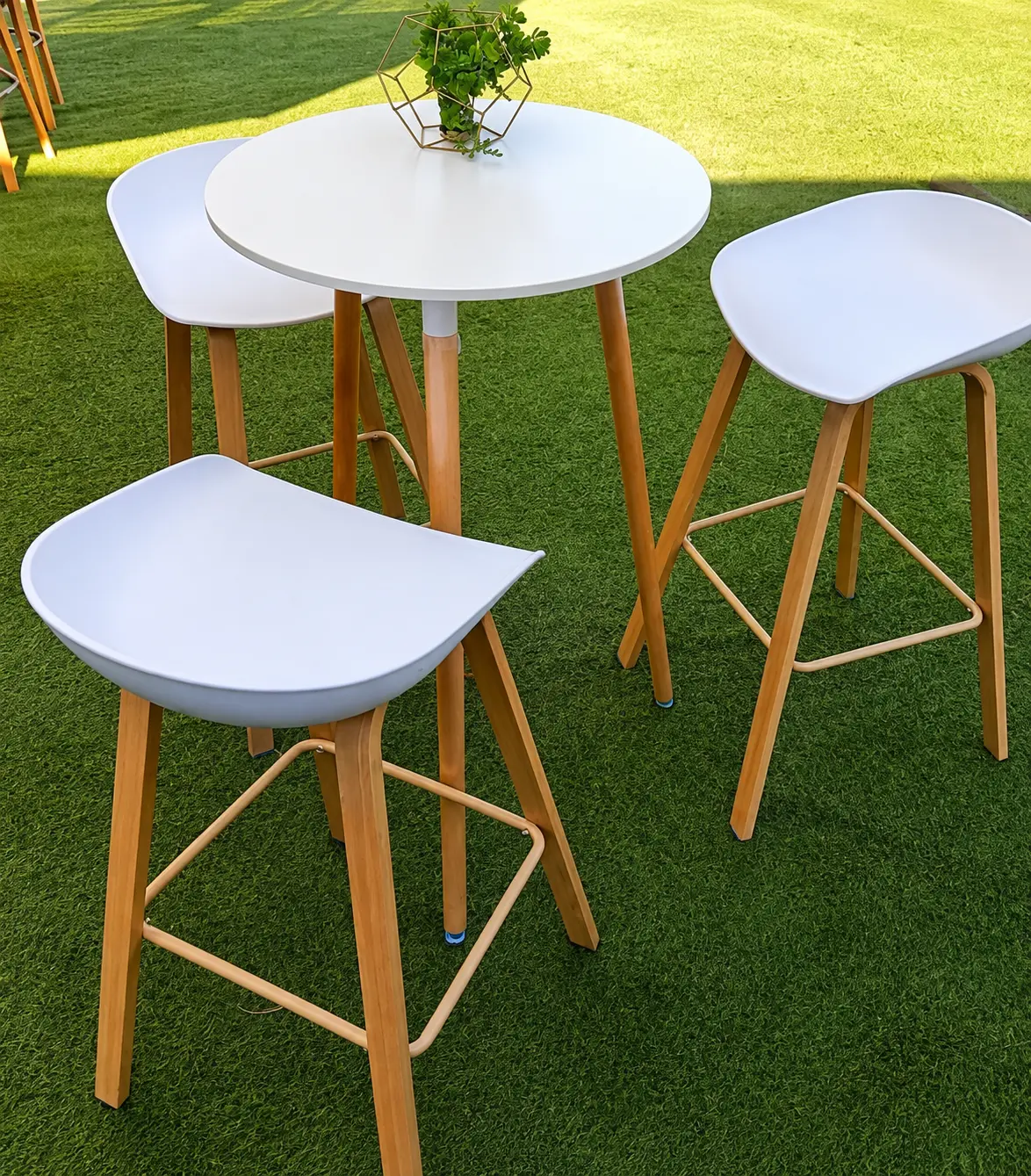 White Bar Stools & Tables by Boss Events & Entertainment KE