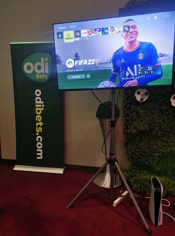 TV screens hired for an exhibition stand in Nairobi