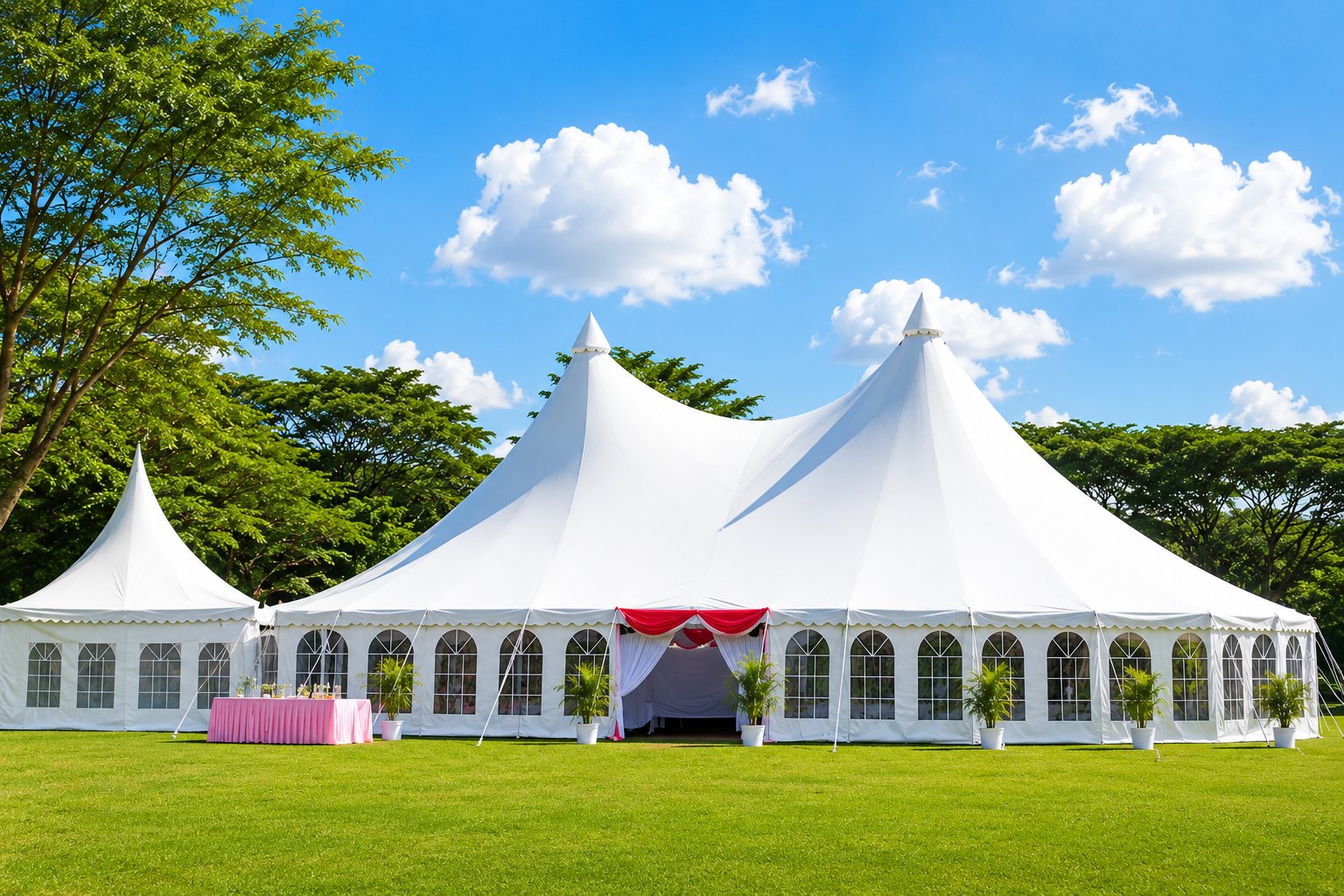 Dome tent hire for an event in Kenya