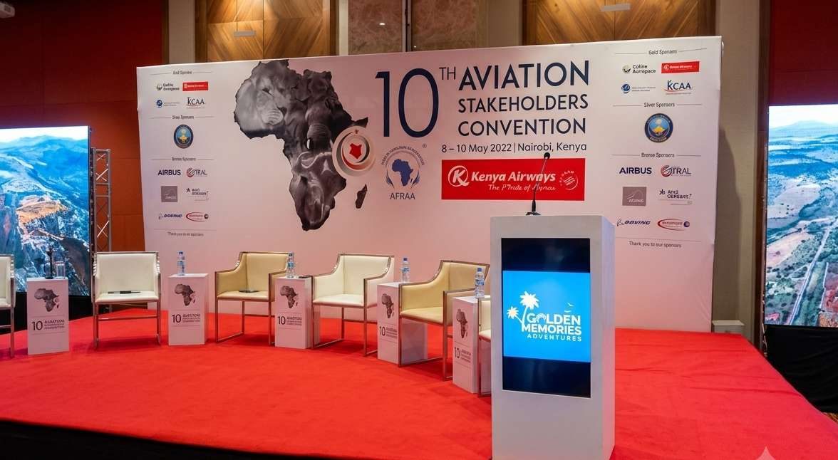 Branded conference photographed in Nairobi Kenya