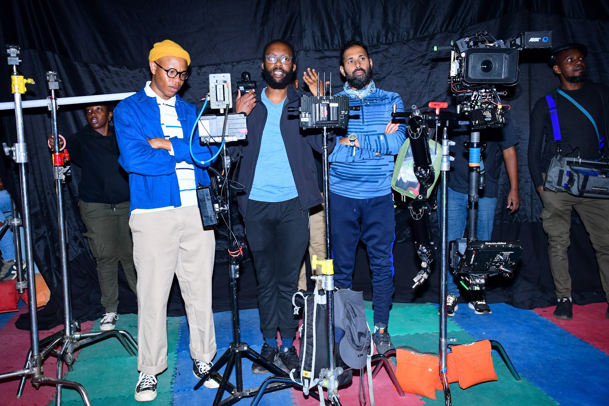 Professional camera crew covering a corporate event in Kenya