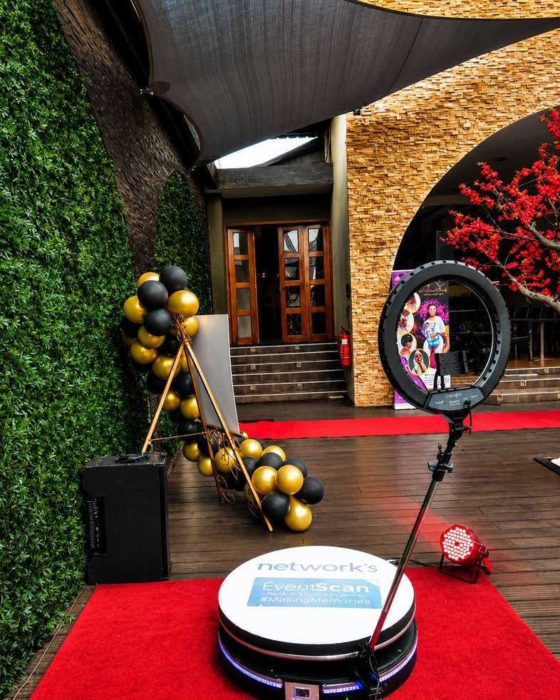 360 photobooth at a birthday party in Nairobi Kenya